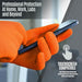 Nitrile Industrial Orange Gloves