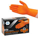 Nitrile Industrial Orange Gloves