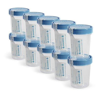 MedPride Disposable Specimen Containers Sterile - 4oz.  Individually Pack / Case of 100