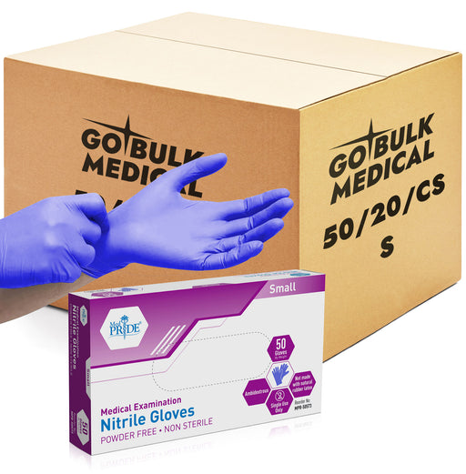 Nitrile Ice Blue Exam Gloves