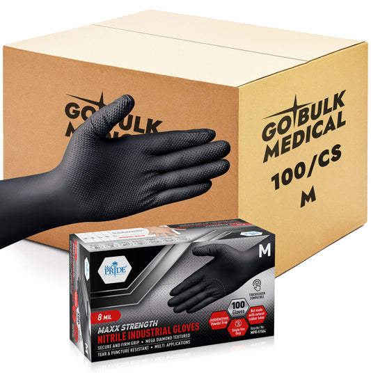 Nitrile Industrial Black Gloves