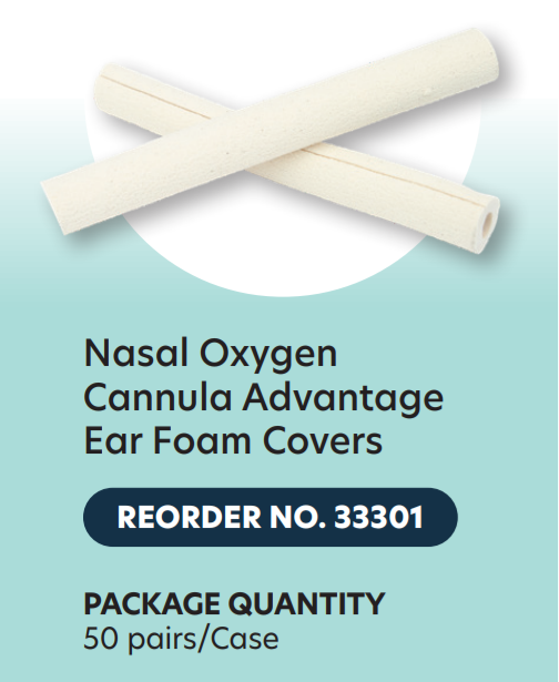 Dynarex Nasal Oxygen Cannula Advantage Ear Foam Covers (50 Pairs)
