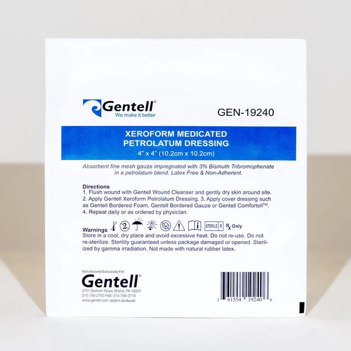Gentell XeroForm Medicated Petrolatum Dressing