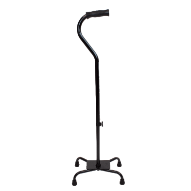 Dynarex Quad Cane - Large Base, Adult, 1pc/cs,4bags/cs