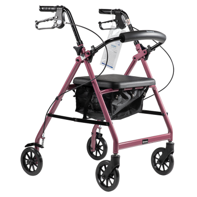 DynaGo DynaGo Quad 6 - Aluminum Rollator, Pink, 1pc/cs