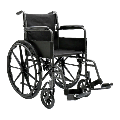 DynaRide S1 Wheelchair - 18" x 16" w/ Fixed Full Arm FR, Silver Vein, 1pc/cs