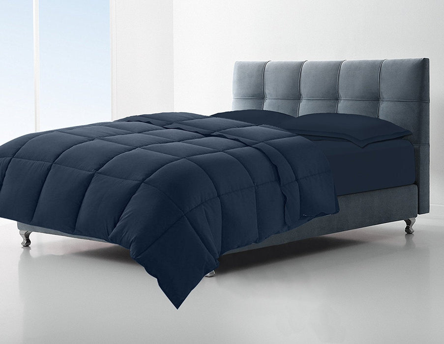 Navy twin down alternative comforter, 4 pack
