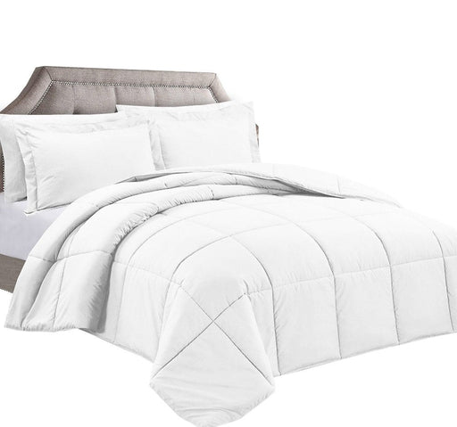 White twin down alternative comforter, 4 pack
