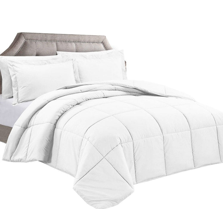 White twin down alternative comforter, 4 pack