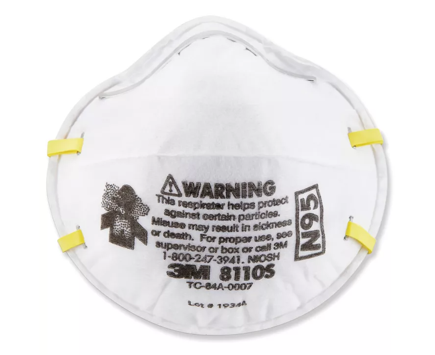 3M 160pcs 8110S Particulate Respirator N95 Face Mask, Small Size
