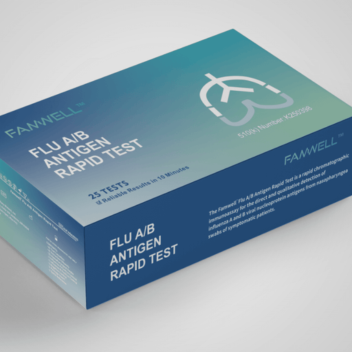 Famwell Flu A/B Antigen Rapid Test 25-test kit
