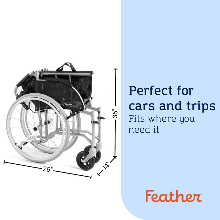 Featherweight® 13.5 lbs 18" Wheelchair - Feather Chair™