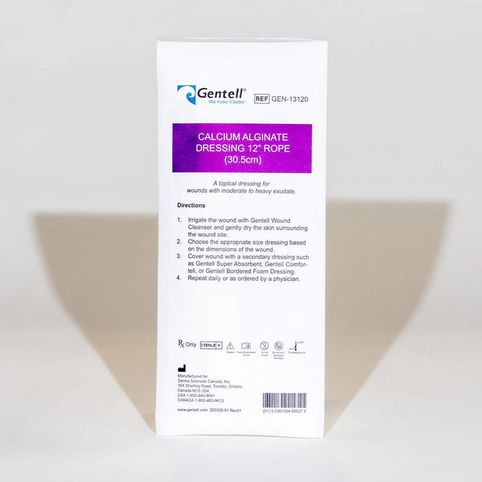 Gentell Calcium Alginate Rope Dressing Case (50/CS)