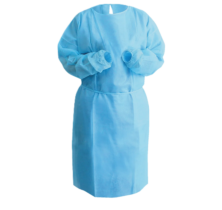 Isolation Gowns SMS Material No Specific Color (Blue/Yellow) - Case of 200