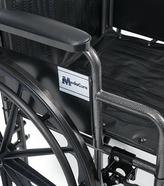 Wings Wheelchair Hemi Capable 300 lb. weight capacity, Detachable Desk Arm, Vinyl