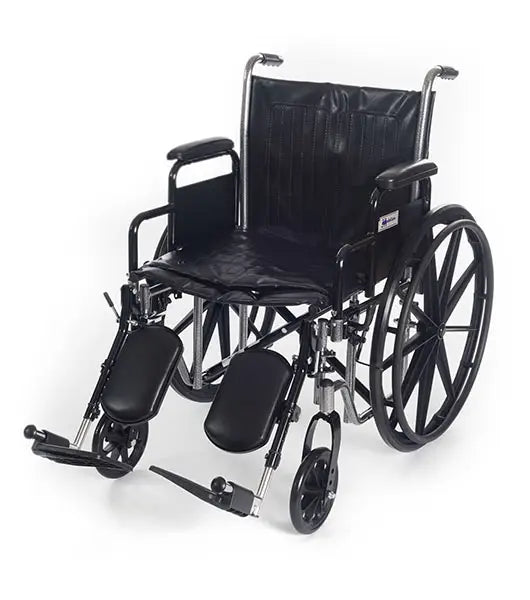 Wings Wheelchair Hemi Capable 300 lb. weight capacity, Detachable Desk Arm, Vinyl