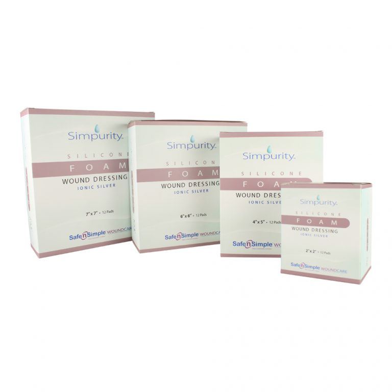 Safe N Simple Simpurity Silver Silicone Foam Dressing (192 Count)